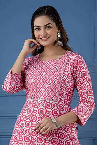 Image of ANNI DESIGNER Women's Cotton Blend Kurta & Palazzo