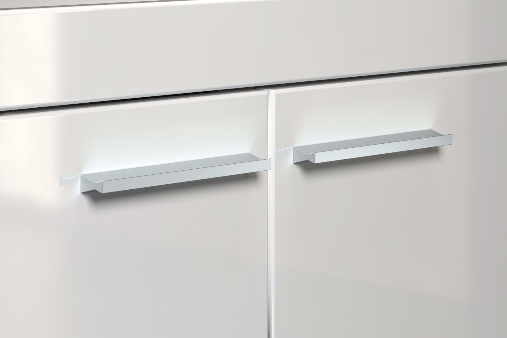trendteam smart living - Amanda - Badezimmer Komplettset (WBU + Spiegelschrank + Standschrank + Hochschrank + Hängeschrank) - Weiß/Weiß Hochglanz - (BxHxT) 163 x 190 x 34 cm - Kratzfest
