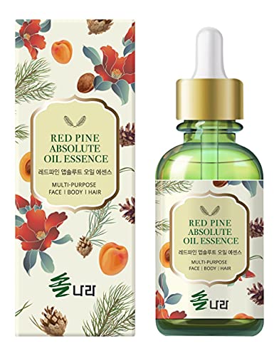 SOLNARA Red Pine Absolute Oil Essence 30ml (1.01oz), Multi Purpose for Face, Body and Hair, Skin, Serum and Cream total Effect, K-Beauty