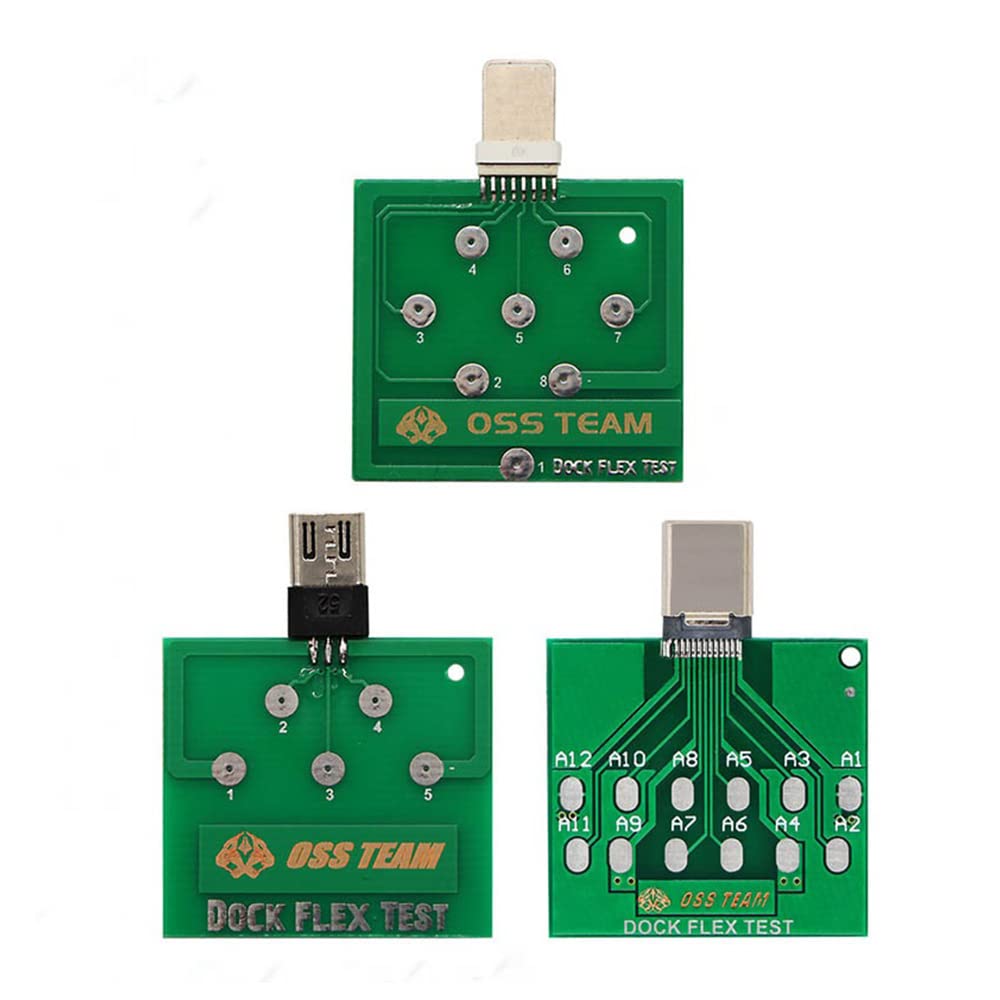 3 unidades – USB Dock Flex Test Board para 12 11 Android Phone U2 batería Power Charge Dock Flex Test Tool