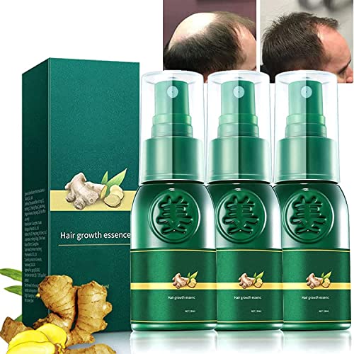 HyunGang Korea Ginseng Hair Regrowth Serum Spray, 7 Tage Ingwer Hair Growth Spray Serum, BotanikX Hair Regrowth Essence, Hair Growth Ginger Spray für Männer und Frauen (3 Stück) Cover