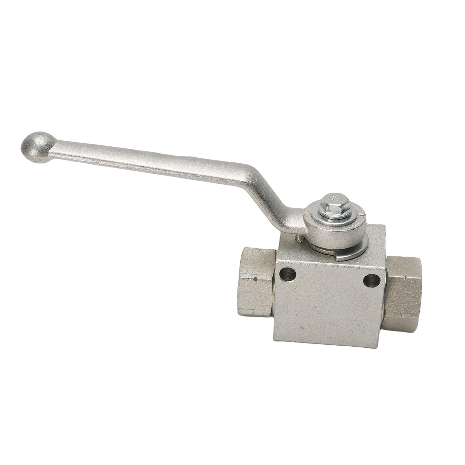 4500 Psi Hochdruck -Waschkugel -Ventil -Kit, Edelstahl 3/8 Zoll Schnellverbindungs ​​-Kugelventil mit Einfachem Schaltermechanismus für Hochdruckreinigungsschläuche