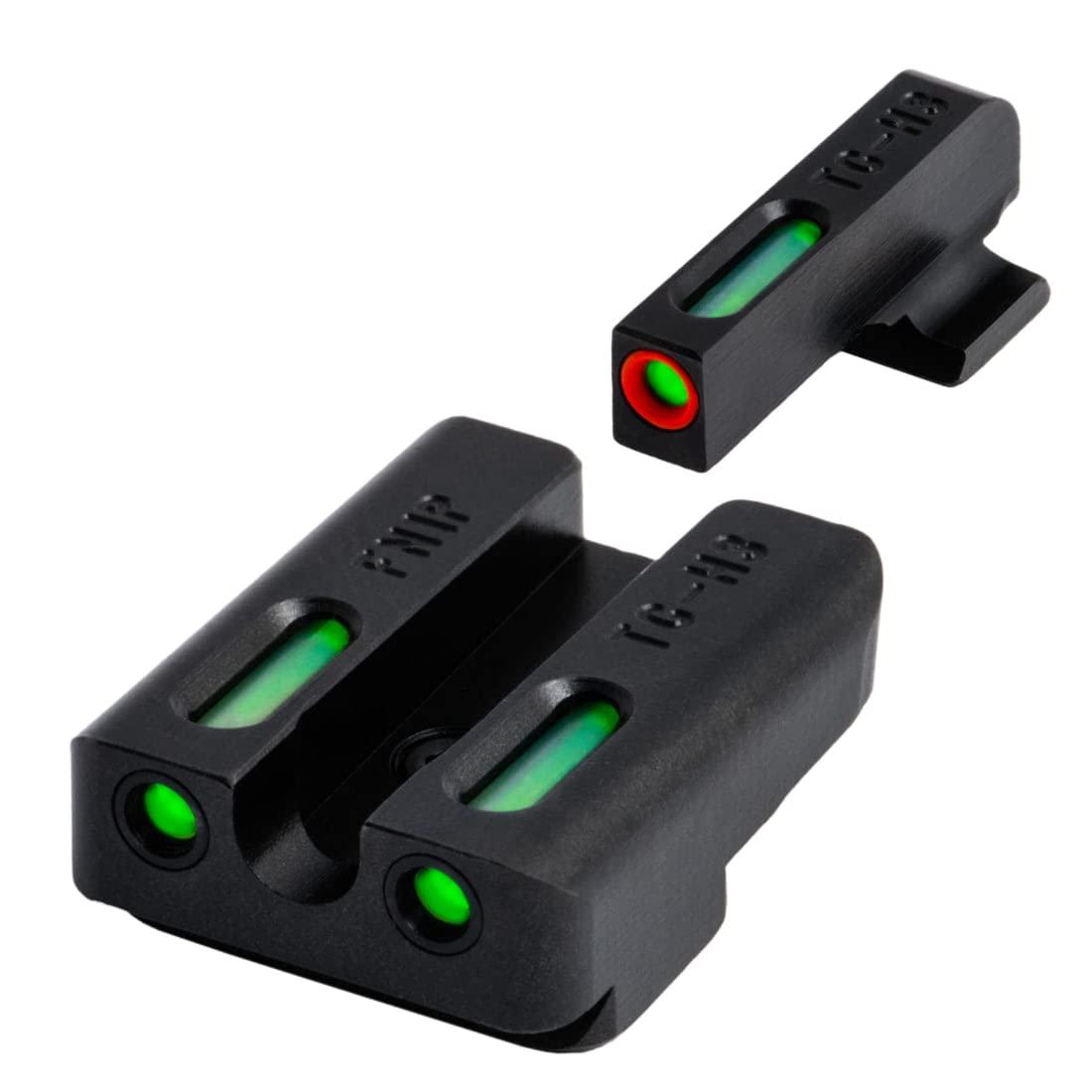 Truglo TFX PRO Handgun Sight, Glowing Shock Proof Tritium and Fiber Optic Night Sight for Handguns, Compact, Durable, and Snag Free Sight