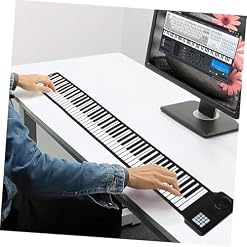 Vaguelly 88 Rouleaux Clavier De Piano Roulé À La Main À 88 Touches Piano Pliable À 88 Touches Piano Portable Piano Électronique À 88 Touches Piano Électronique Pliable Enroulable Piano - Les Beatles, Paul McCartney, John Lennon, RIngo Starr, George Harrison Vaguelly 88 Rouleaux Clavier De Piano Roulé À La Main À 88 Touches Piano Pliable À 88 Touches Piano Portable Piano Électronique À 88 Touches Piano Électronique Pliable Enroulable Piano – Image 5