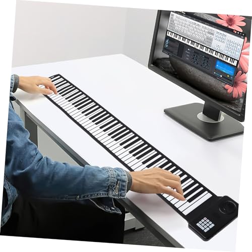 Vaguelly 88 Rouleaux Clavier De Piano Roulé À La Main À 88 Touches Piano Pliable À 88 Touches Piano Portable Piano Électronique À 88 Touches Piano Électronique Pliable Enroulable Piano - Les Beatles, Paul McCartney, John Lennon, RIngo Starr, George Harrison Vaguelly 88 Rouleaux Clavier De Piano Roulé À La Main À 88 Touches Piano Pliable À 88 Touches Piano Portable Piano Électronique À 88 Touches Piano Électronique Pliable Enroulable Piano – Image 6