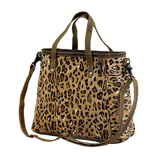 Myra Bag Fearless Leather & Cowhide Bag Upcycled Cowhide & Leather S-28322