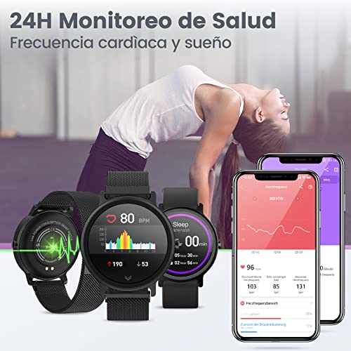 NAIXUES Smartwatch Mujer Reloj Inteligente IP68 con 24 Modos de Deporte »  Compra Smartwatch
