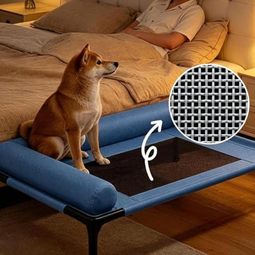 Lit surélevé pour chien robuste avec sa structure métallique stable - 5