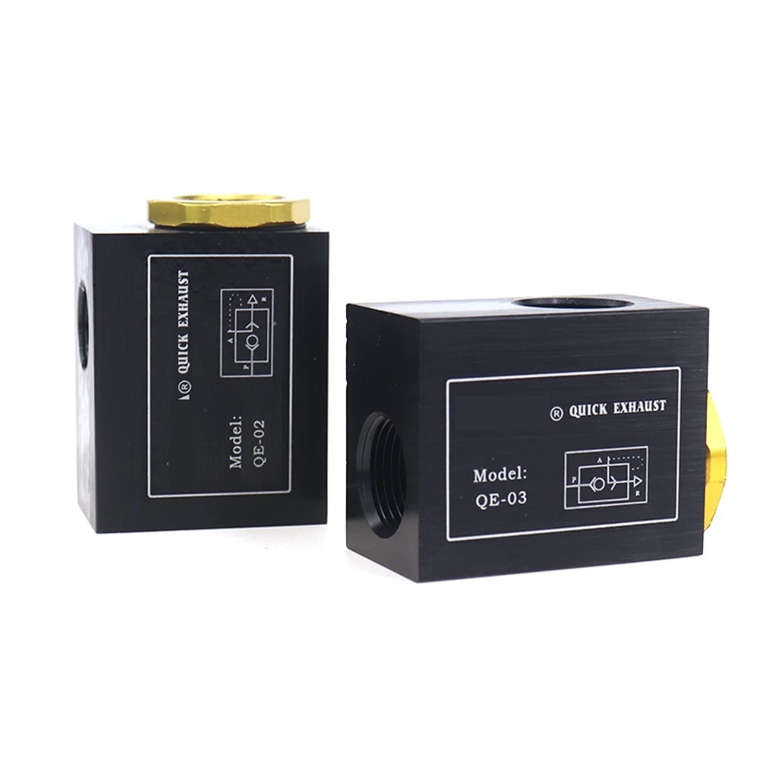 HDPHCRIUN Pneumatic Components Type Quick Exhaust Valve Cylinder with QE-01 QE-02 QE-03 QE-04 1Pcs(Qe-04)