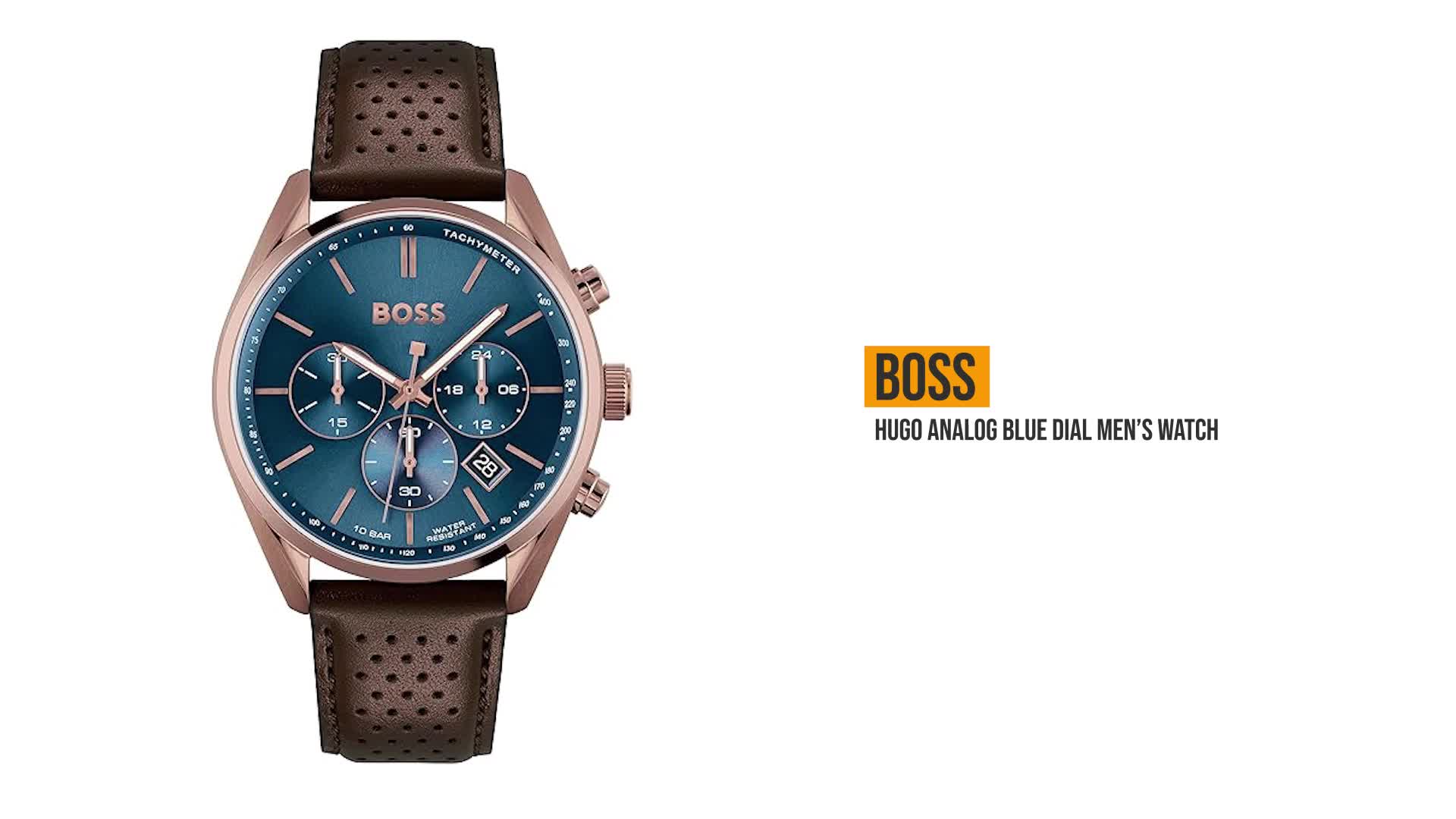 Boss Hugo Analog Blue Dial Men's Watch-1513817 : Amazon.in: Watches