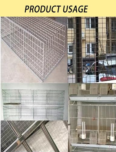 Wytrzymała ocynkowana siatka druciana do obudowy dla zwierząt, odporny na rdzę stalowy panel siatkowy do kurników, chaty dla królików, klatki dla ptaków, ogrodzenia ogrodowego, projektów długopisów