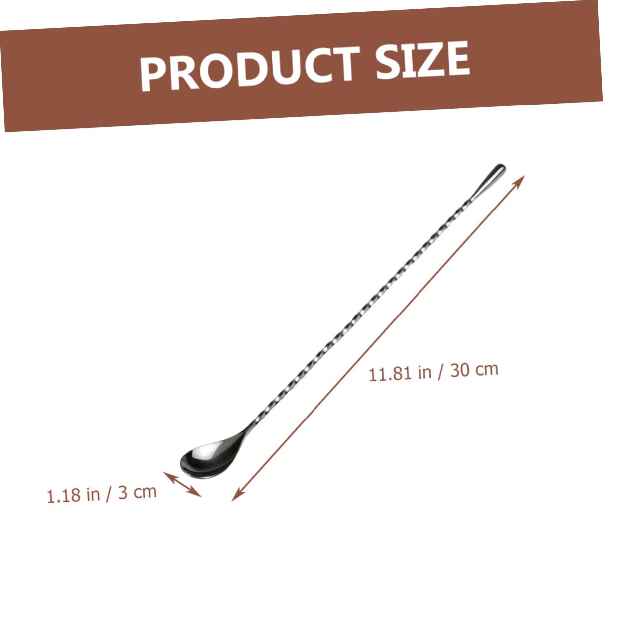 Garneck Essential Bar Tool: 2pcs Stainless Steel Dripping Stirring Spoons Long Handle Mixing Spoon for Lemonade Iced Te