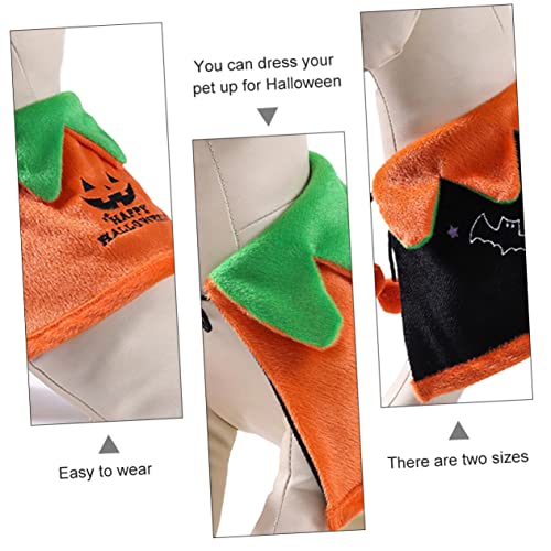 Disfraz Capa Halloween para Perros Talla M Naranja miniatura 4