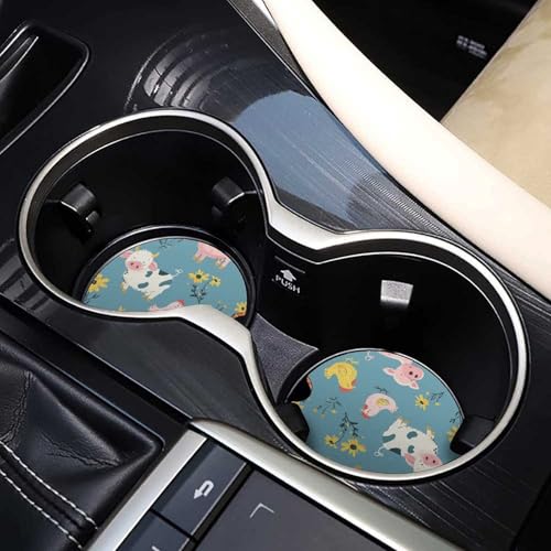 Posavasos de Madera con Diseño de Animales para Carros, Pack 2 miniatura 7