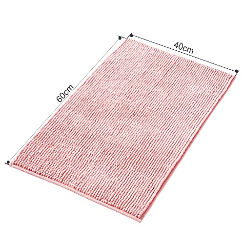 Decomira Badematte rutschfest | Als Badteppich Set kombinierbar | Badezimmer-Teppich Bad-Vorleger waschbar aus Chenille… – Bild 4