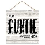 Photo Gallery custoncares free auntie hugs - targa in legno da appendere alla tavola, con scritta in lingua inglese "free auntie hugs", cartello pansessuale unisex, per interni e casa, portico anteriore, 30,5 x Photo Gallery custoncares free auntie hugs - targa in legno da appendere alla tavola, con scritta in lingua inglese "free auntie hugs", cartello pansessuale unisex, per interni e casa, portico anteriore, 30,5 x