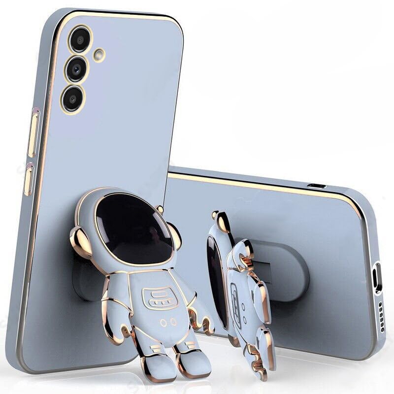 Image of for Samsung Galaxy A54 5G Case Cute 3D Astronaut Stand Design Camera Protection Shockproof Soft Back Cover (for Samsung Galaxy A54 5G, Blue)