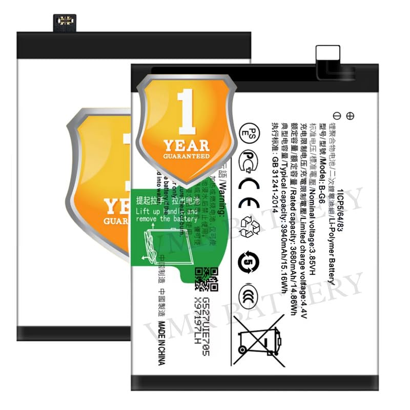 Image of Original B-G6 Battery Compatible for Vivo S1 (V1831A, V1831T) - (3940mAh) - 1 Year Warranty K7