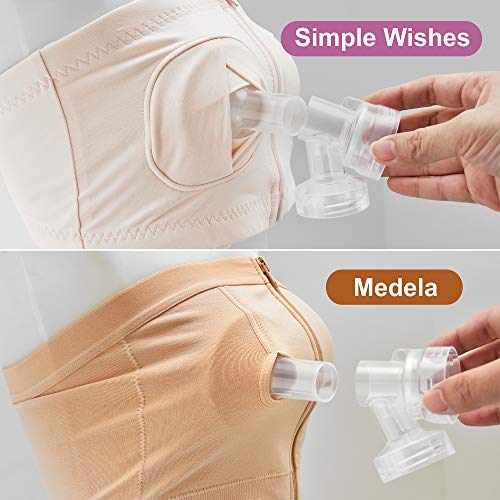 Maymom MyFit Flange Set, Two-Piece Breast Shield (24mm Medium) Connector Valve Membrane Compatible with Medela Breast Pumps (Pump in Style Advanced, Lactina, Symphony) Not Original Medela Pump Parts - Thumbnail 7