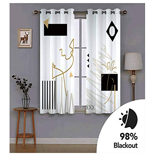 Rideaux opaques pour chambre enfant et salon au motif moderne - 3