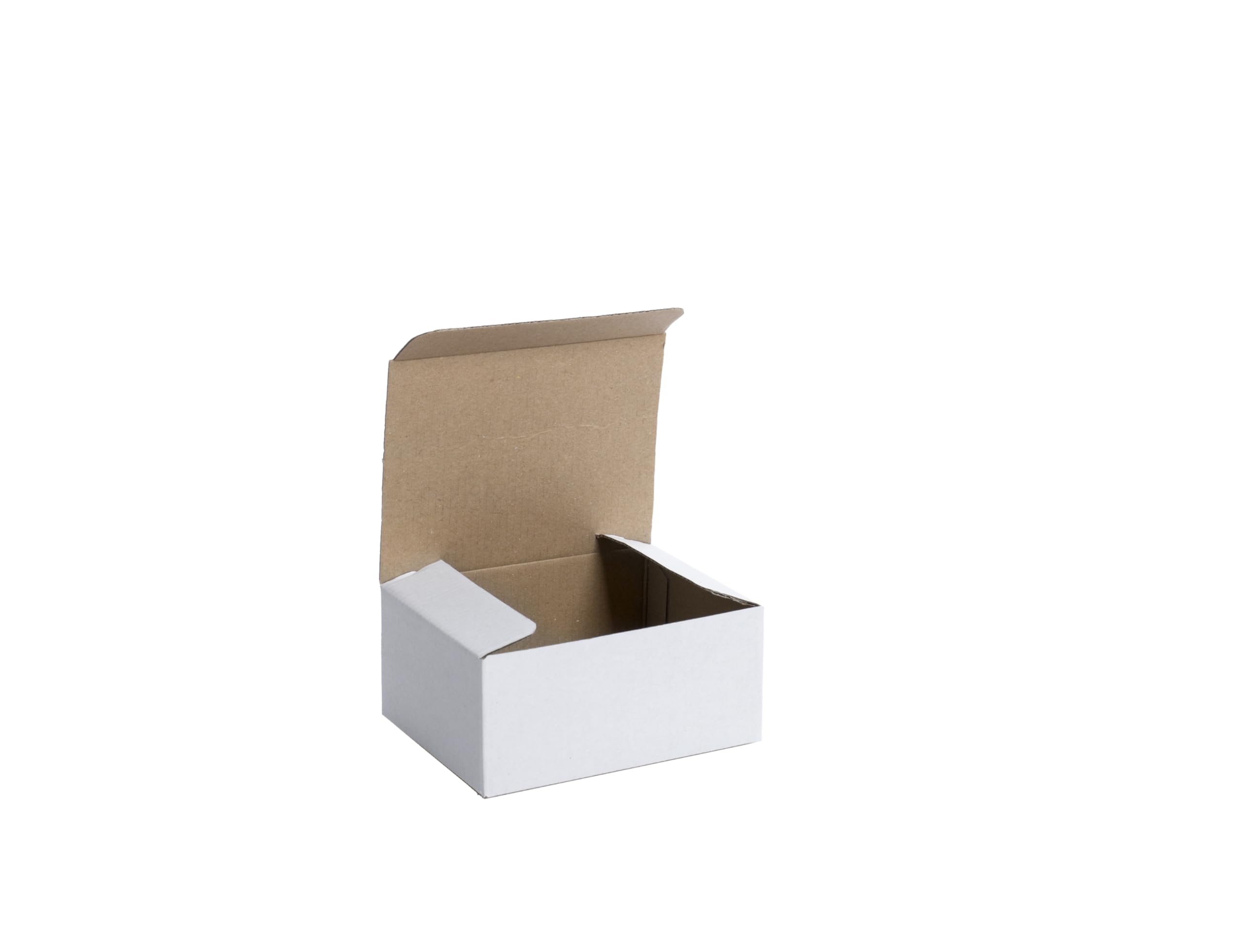 300 Stück Maxibriefkartons 140x70x75 mm Maxibrief Versand Post Faltschachtel 1-Wellig 400G WeiB Postkarton Versandschachtel Paket Päckchen Versandkarton warensendung