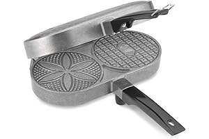 Chef's Quality Traditional Italian Pizzelle Iron Cookie Maker