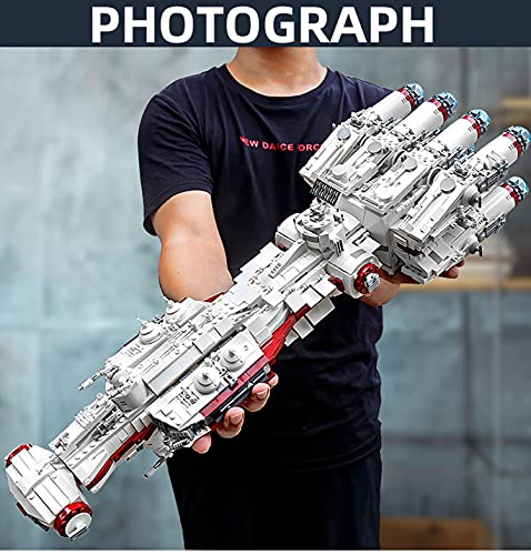 XJJY Bausteine Modell für Technologie Tantive IV, 2905 Stück UCS Super Star Spaceship Building Set, kompatibel mit… – Bild 4