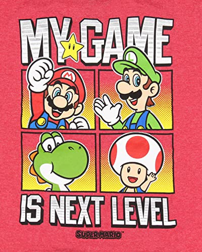 Super Mario Boys' My Game is Next Level Character Boxes Graphic T-Shirt2