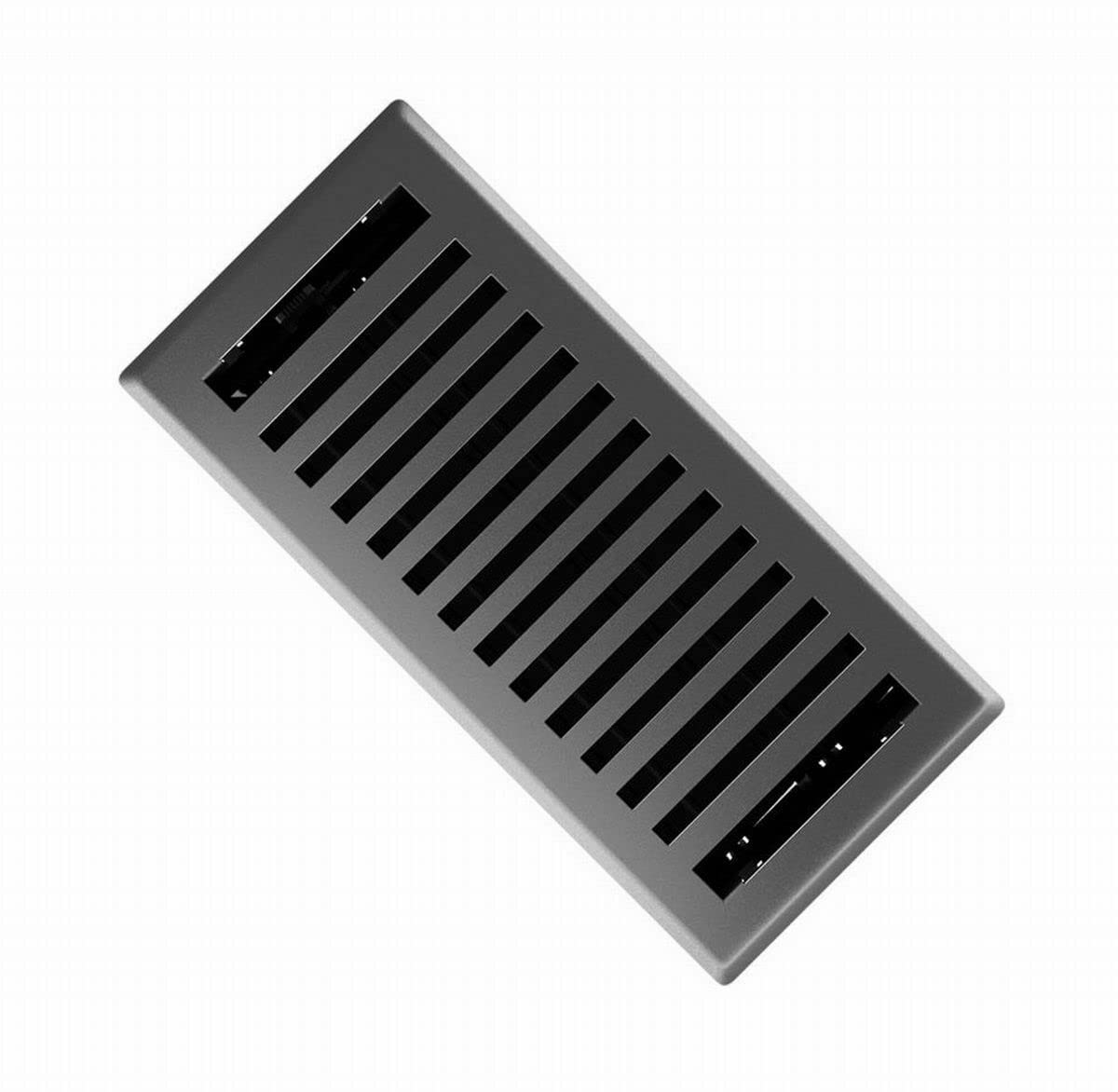 IMP．IMPERIAL Imperial Montezuma 2-1/4 in. x 12 in. Gray Granite Steel Floor