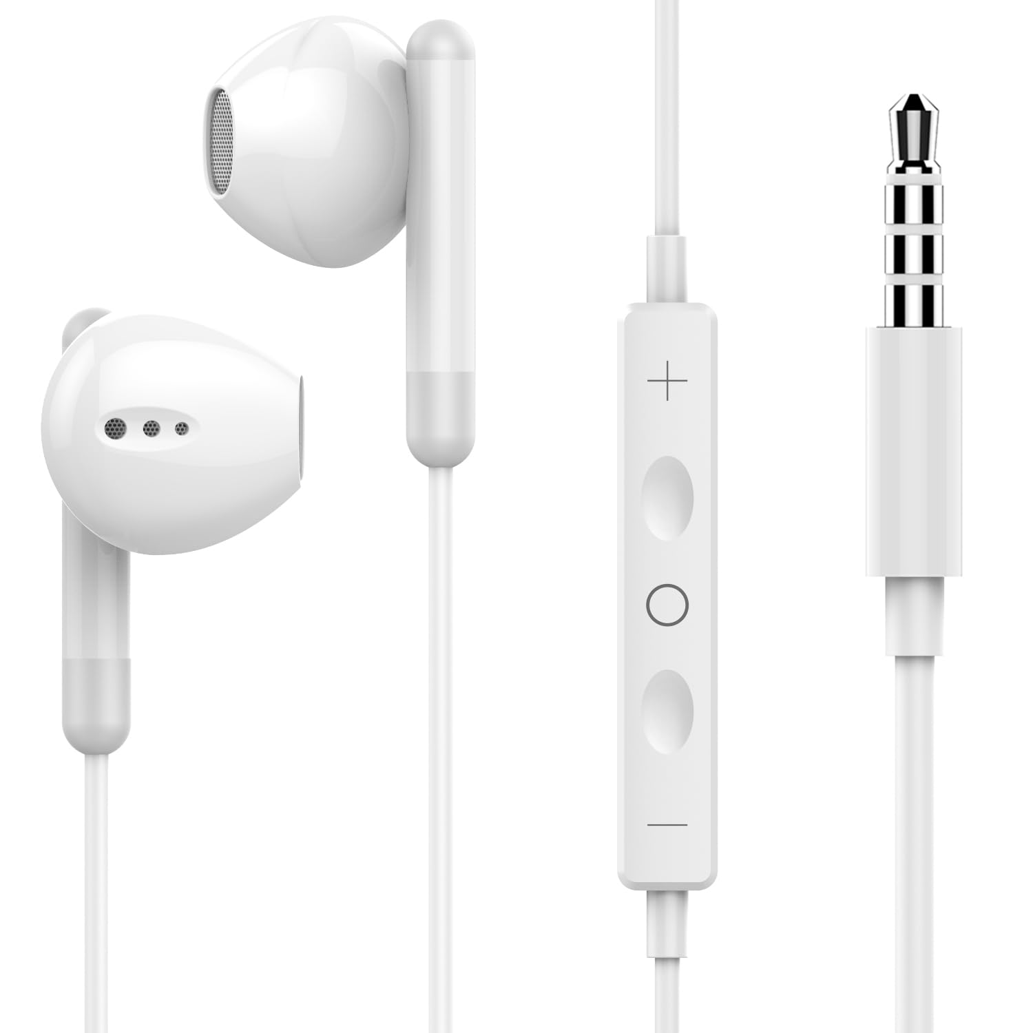 【2025最新型】Eikokiwa 3.5mmイヤホン 有線 HiFi クリア通話 マイクリ&モコン付き 快適な装着感 人間工学 絡み防止 遅延なし 重低音 セミインイヤー型 小型 軽量 iPad/iPhone/iPod/PC/Galaxy/OPPO/AQUOS/Xperia/Android多機種対応 通勤/ゲーム/仕事用