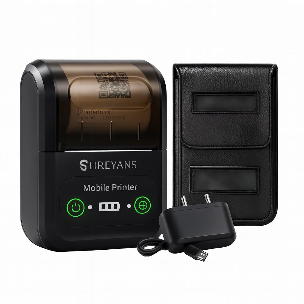 Shreyans (SRS58B) Thermal Receipt Printer, Portable Small Bluetooth Printer