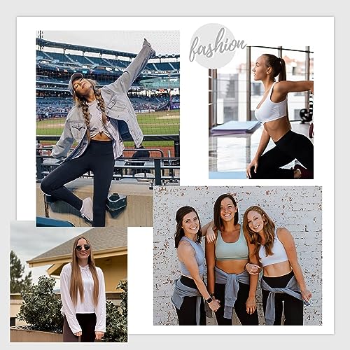 DDOBB Leggings for Women High Waisted Black Leggings Tummy Control Stretchy Pants Trousers Regular&Plus Size - Image 6