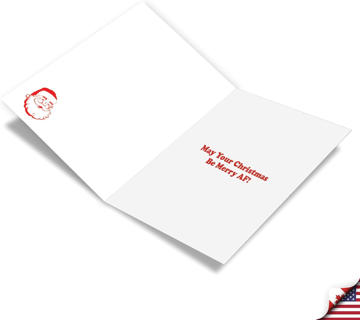 NobleWorks 12 Funny Christmas Cards w/5 x 7 Inch Envelopes (1 Design, 12 Each) - Jolly AF C10752XSG-B12x1