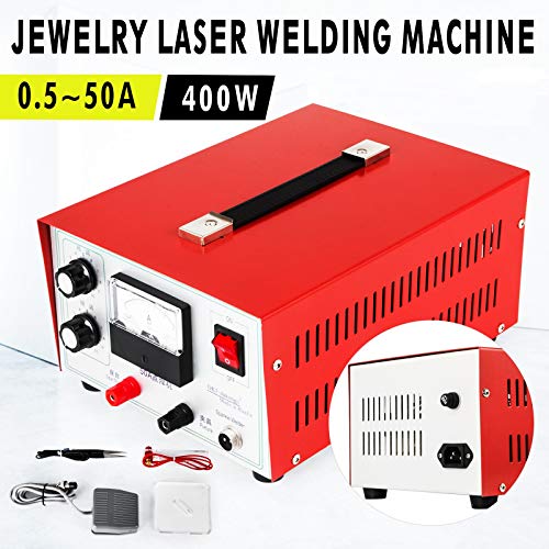 VEVOR Jewelry Spot Welder Machine 50A Welder Machine Laser Welder 400W Pedal Jewelry