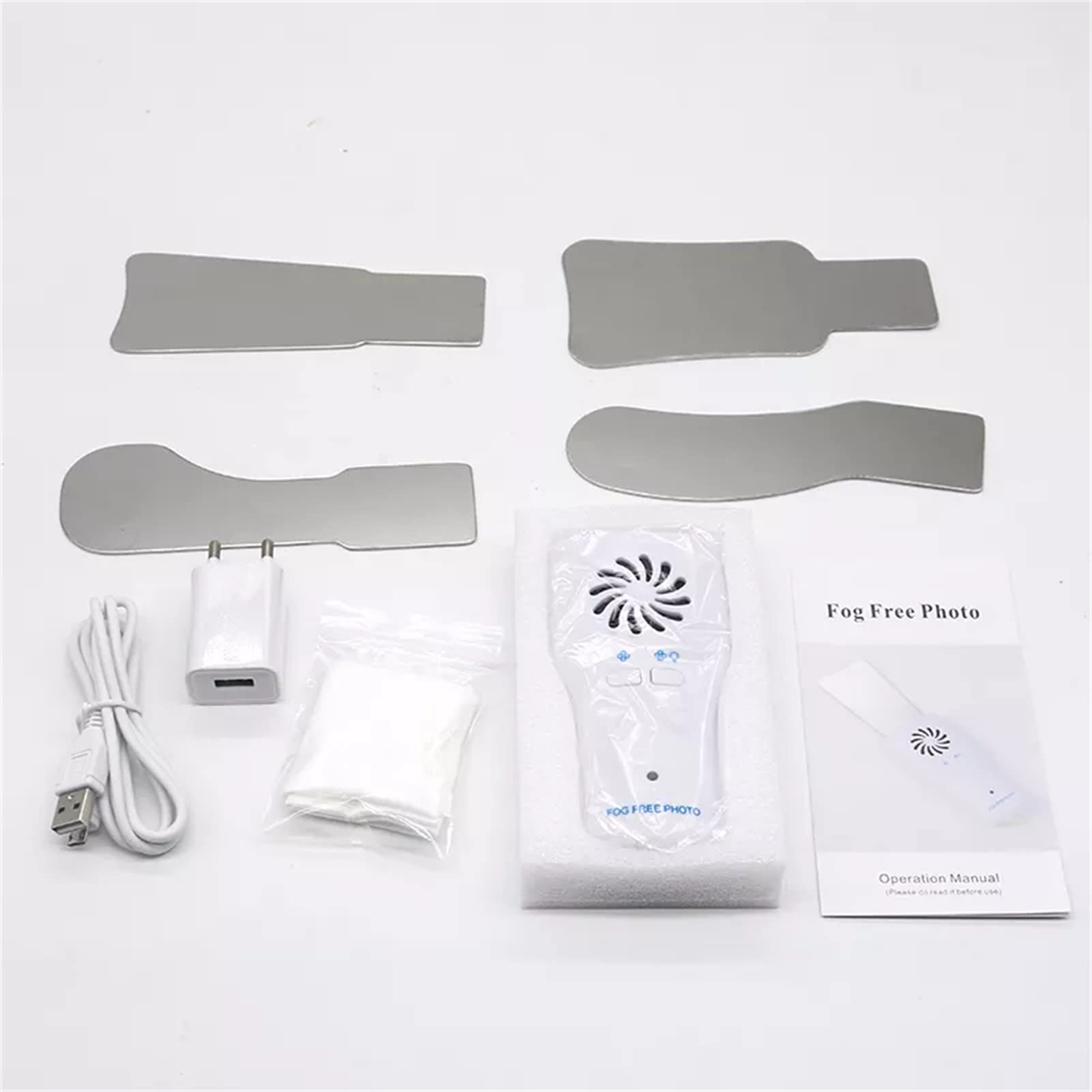 Espejos dentales antiniebla intraorales con mango LED reflector doble cara