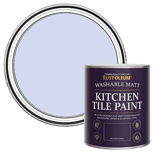 Rust-Oleum Purple Water-Resistant Kitchen Tile Paint in Matt Finish - Be My Mermaid 750ml