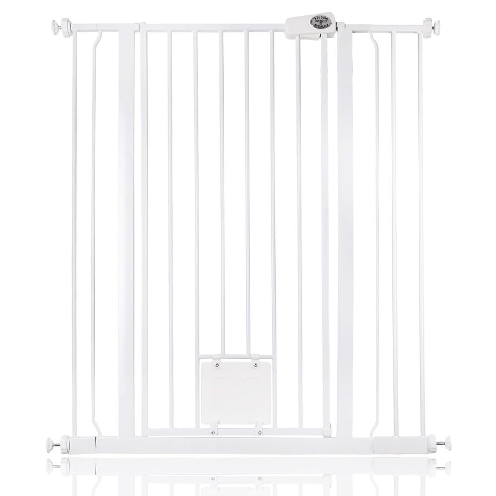 Bettacare Pet Gate With Lockable Cat Flap94.3Cm101.9CmWhite104Cm In Height from B&Q