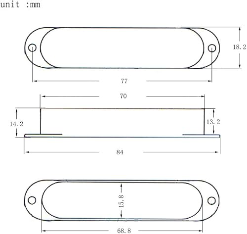 Miniatura 6 de 3 fundas de pastilla de latón cerrado para guardabarros Strat Squier guitarra eléctrica (dorado)
