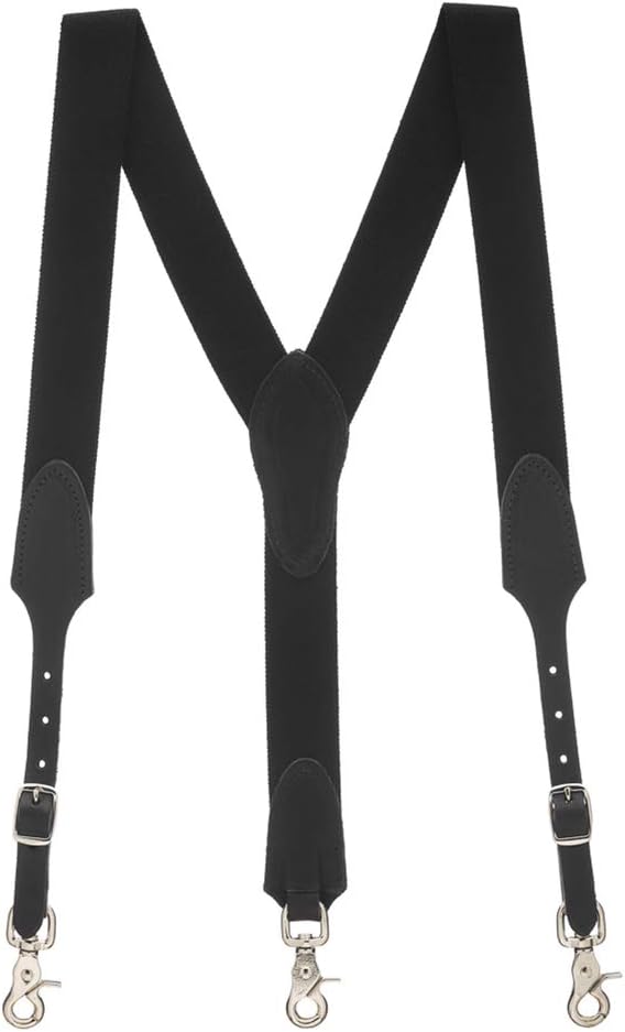 Suspender Store Rugged Comfort Extra-Sturdy Elastic Suspenders - Y-Back - Trigger Snap - 5 Colors & Sizes
