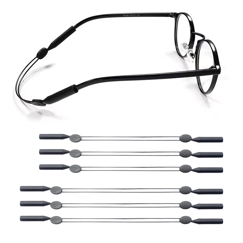 6PCS glass strap-3 PCS adjustable eyeglass straps + 3 PCS upgraded extended adjustable eyeglass straps,No tail,eyeglass straps on neck