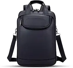 Mochila Couro Reforçada Executiva Grande Mochila para Notebook Trabalho Viagem Escola com Cabo de Aço Impermeável