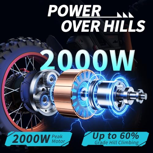 Image of Bootime 3000W GT54 PRO / GT54 Electric Dirt Bike for Adults Teens - 50 /37 MPH High-Speed, 14 inch Fat Tires & Dual Removable Battery(60V /48V) | All-Terrain Off-Road eBike for Snow, Sand