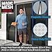 Magic Mesh Deluxe, Black | Magnetic Screen Door, Heavy Duty, Magnetic Closure, Door Net, Patio Screen, Sliding Door Screen, Bug Screen for Doorways, Kid & Pet Friendly | Size 39