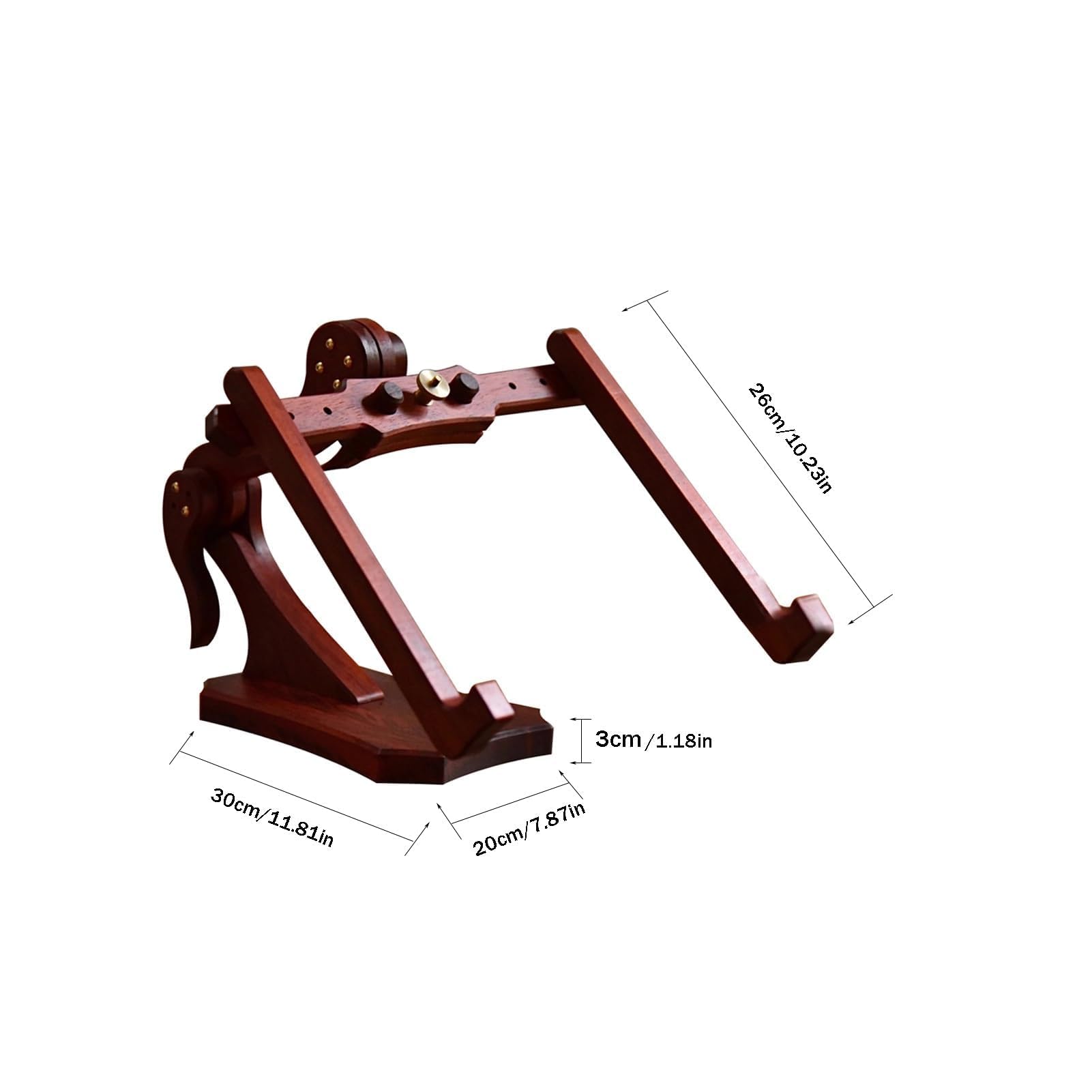 Este Soporte de Bordado Ajustable con Marco de Madera Maciza es un Soporte de Suelo para Aros de Bordado, Manualidades y Costura, Duradero y Elegante.