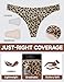 SPANFLEX Seamless Thongs for Women G-string Thong No Line Workout Cotton Panty Liners Underwear Undies Fashion Clothing