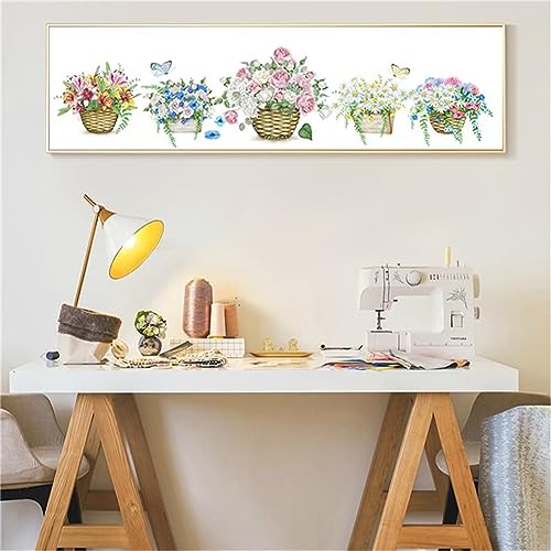 Square Full Drill Diamont Painting Kits de fleurs 60x180cm - 2