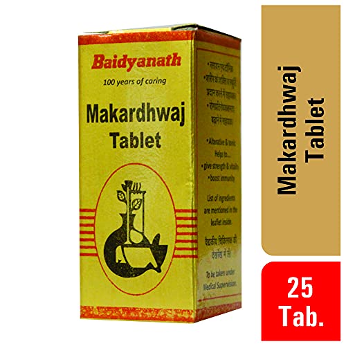 Image of Baidyanath Asli Ayurved Makardhwaja Tablets -25 Tablets