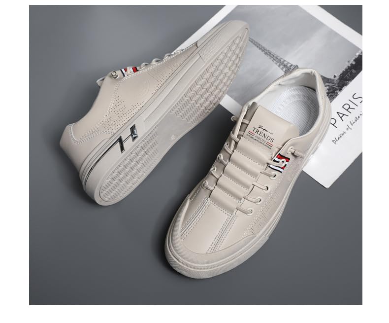 Men's Casual Board Shoes | Soft Leather Sole with Breathable Upper & Fashionable Low-Top Design for Daily Wear2