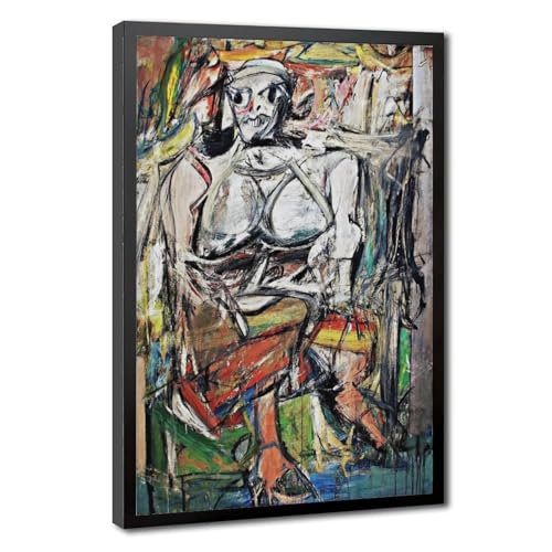 Impression sur toile De Kooning - Cadre suspendu pour bureau élégant