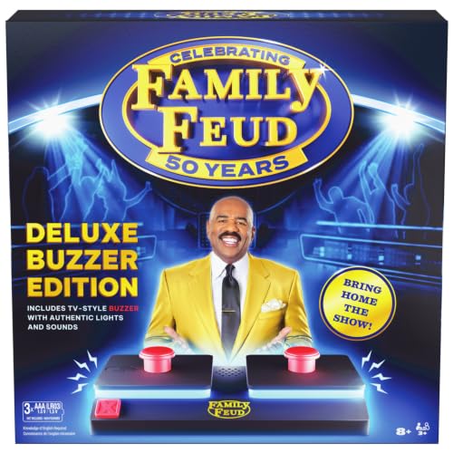 Spin Master Games Family Feud: Deluxe Buzzer Edition Board Game
